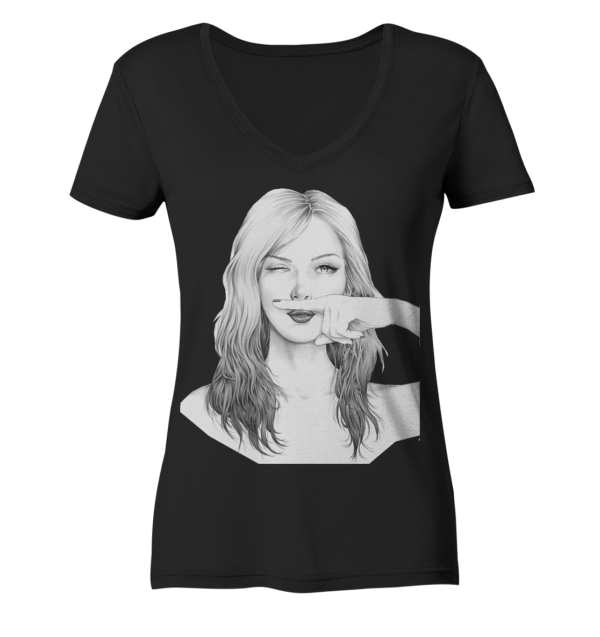 sniff - Ladies V-Neck Shirt